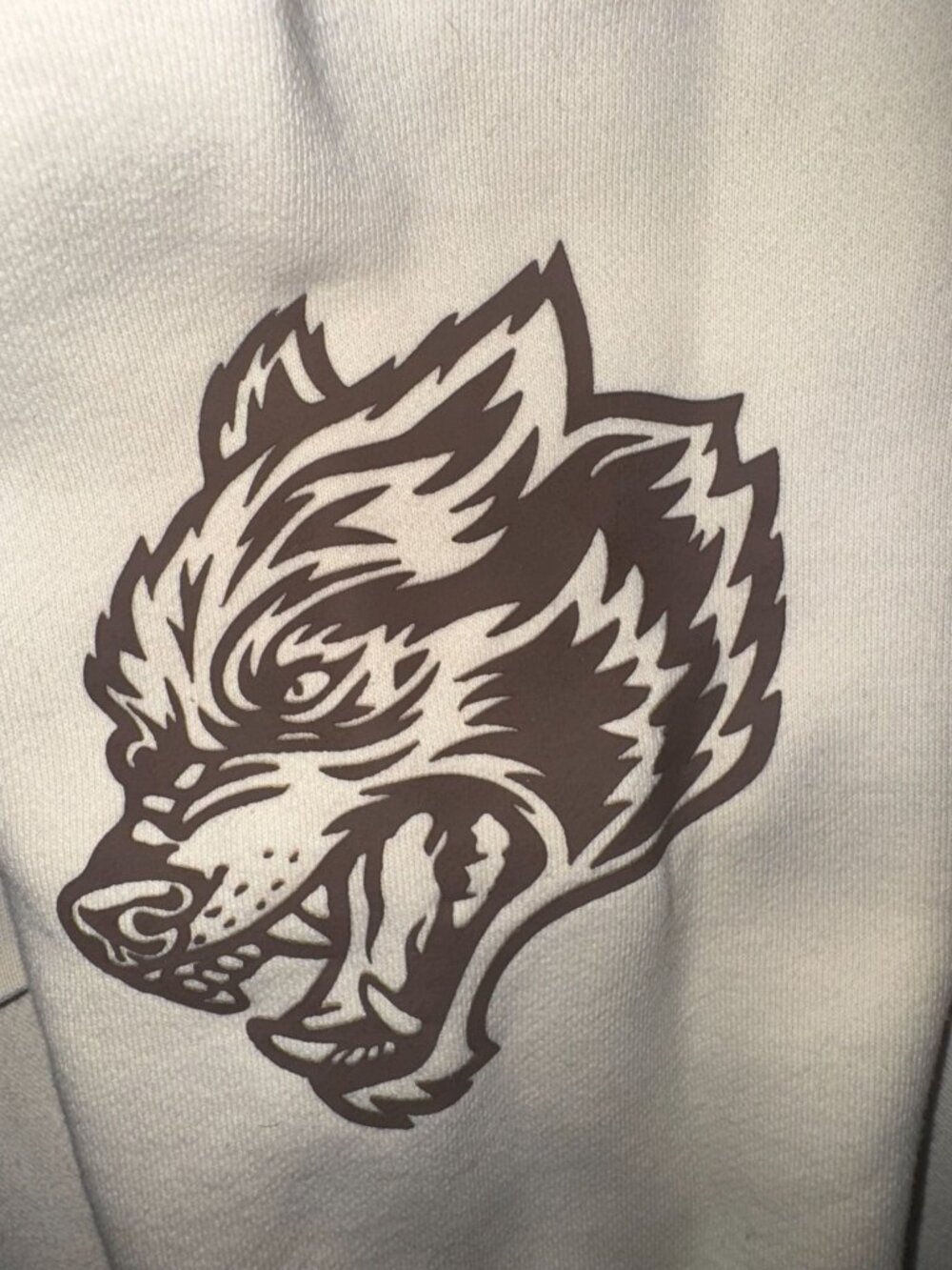 Dare Sport Limit edition 316 of 1000 Wolves XL White Quarter Zip Pullover Sweats - Picture 4 of 7